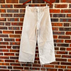 Zara Cream Wide Leg Pants